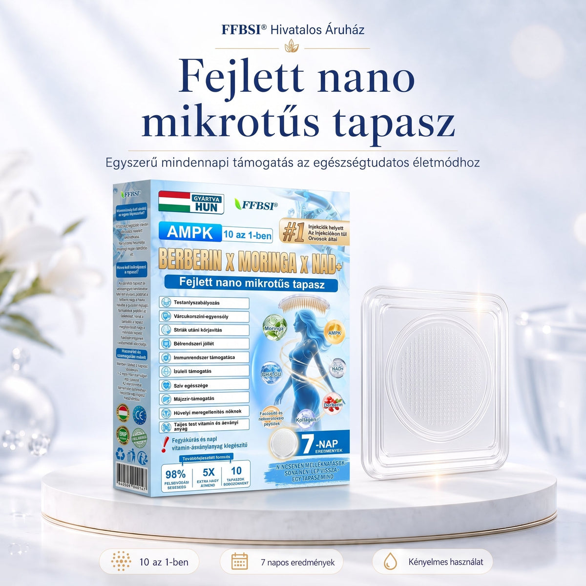 🎁Hivatalos tanúsítás🔥 Több ezer elégedett felhasználó Magyarországon| 🤍FFBSI® Glumasetide 10 az 1-ben Karcsú és Egészséges Nano Mikrotűs Tapasz 🇭🇺