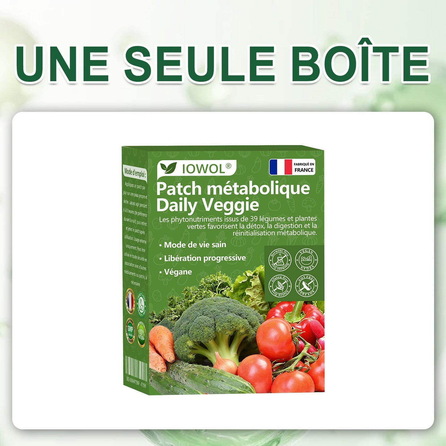 🥦𝐁𝐨𝐮𝐭𝐢𝐪𝐮𝐞 𝐎𝐟𝐟𝐢𝐜𝐢𝐞𝐥𝐥𝐞 | 𝐋𝐞 𝐩𝐚𝐭𝐜𝐡 𝐦é𝐭𝐚𝐛𝐨𝐥𝐢𝐪𝐮𝐞 𝐪𝐮𝐨𝐭𝐢𝐝𝐢𝐞𝐧 𝐚𝐮𝐱 𝐥é𝐠𝐮𝐦𝐞𝐬 𝐈𝐎𝐖𝐎𝐋® 𝐮𝐭𝐢𝐥𝐢𝐬𝐞 𝐝𝐞𝐬 𝐞𝐱𝐭𝐫𝐚𝐢𝐭𝐬 𝐛𝐢𝐨𝐥𝐨𝐠𝐢𝐪𝐮𝐞𝐬 𝐞𝐭 𝐝𝐞𝐬 𝐩𝐡𝐲𝐭𝐨𝐧𝐮𝐭𝐫𝐢𝐦𝐞𝐧𝐭𝐬 𝐢𝐬𝐬𝐮𝐬 𝐝𝐞 𝟑𝟗 𝐥é𝐠𝐮𝐦𝐞𝐬 + 𝐯𝐞𝐫𝐝𝐮𝐫𝐞𝐬 𝐩𝐨𝐮𝐫 𝐬𝐨𝐮𝐭𝐞𝐧𝐢𝐫 𝐥𝐚 𝐝é𝐭𝐨𝐱, 𝐥𝐚 𝐝𝐢𝐠𝐞𝐬𝐭𝐢𝐨𝐧, 𝐥𝐞 𝐦é𝐭𝐚𝐛𝐨𝐥𝐢𝐬𝐦𝐞 𝐞𝐭 𝐥’é𝐧𝐞𝐫𝐠𝐢𝐞 𝐚𝐮 𝐪𝐮𝐨𝐭𝐢𝐝𝐢𝐞𝐧.