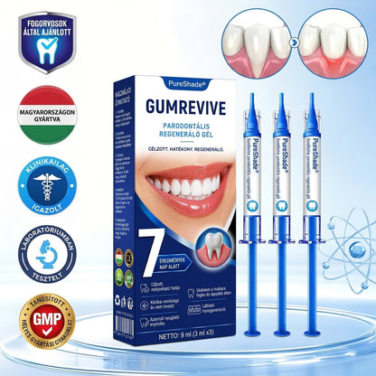 PureShade® 🦷 GumRevive Ínyregeneráló Gél – Az egészségesebb ínyért és magabiztosabb mosolyért 👍