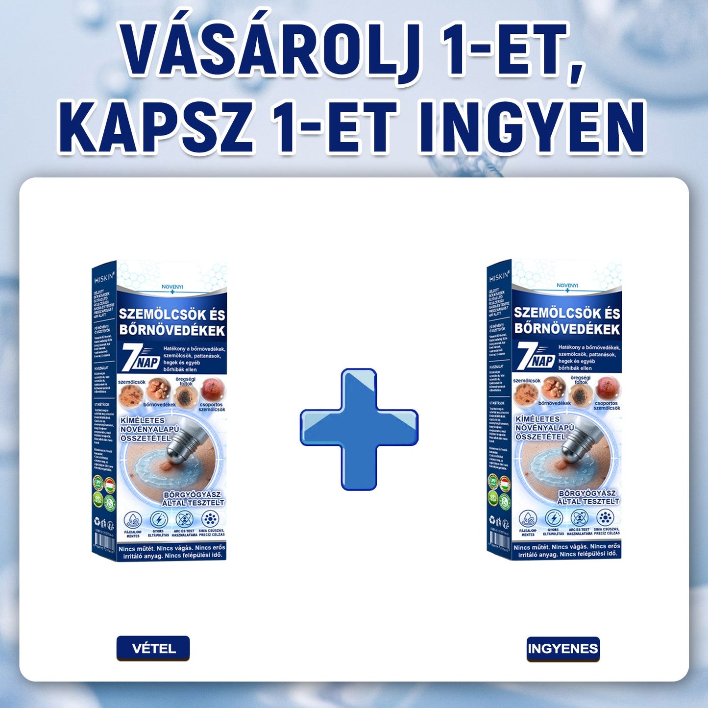Hivatalos Márkabolt | 🚢 Hiskin® 7 napos Szemölcseltávolító Roll-on Ápoló Folyadék (Fájdalommentes rollerball technológia, hegek nélkül)