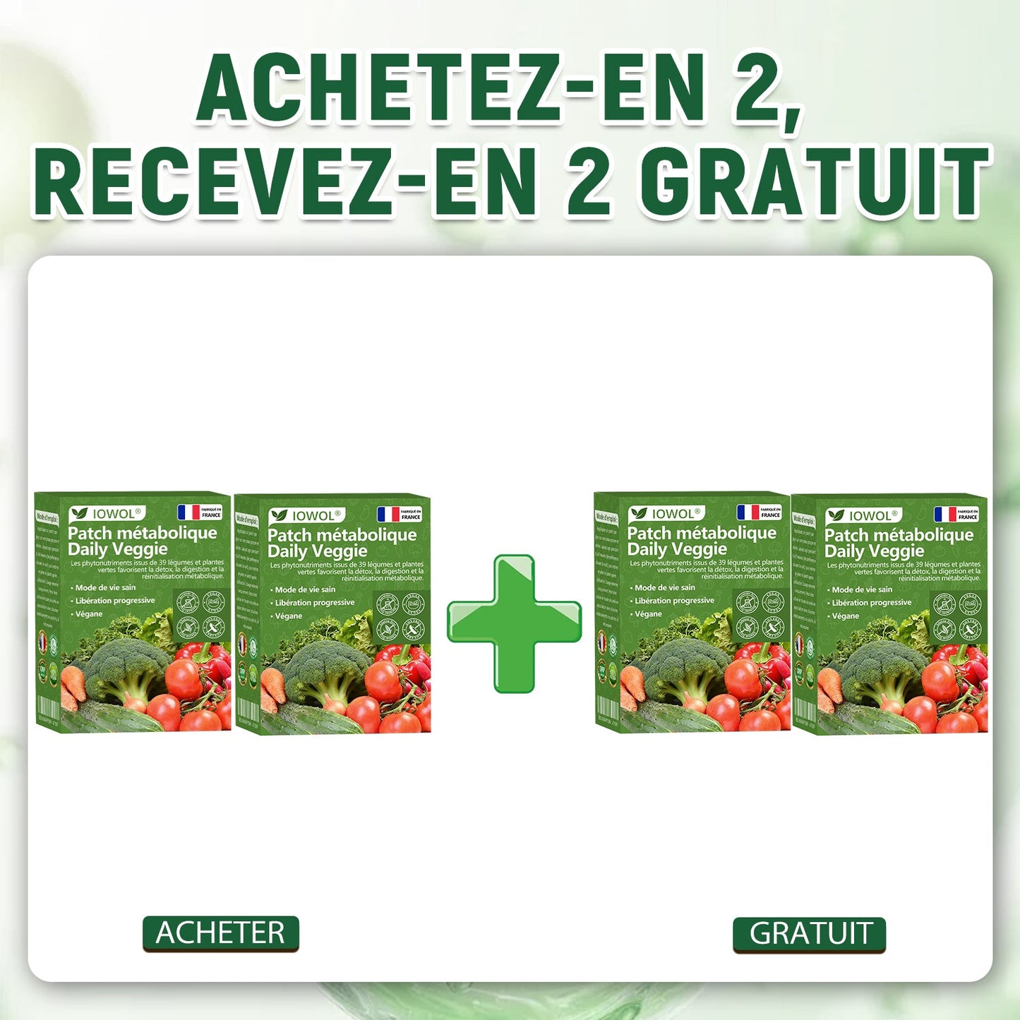 🥦𝐁𝐨𝐮𝐭𝐢𝐪𝐮𝐞 𝐎𝐟𝐟𝐢𝐜𝐢𝐞𝐥𝐥𝐞 | 𝐋𝐞 𝐩𝐚𝐭𝐜𝐡 𝐦é𝐭𝐚𝐛𝐨𝐥𝐢𝐪𝐮𝐞 𝐪𝐮𝐨𝐭𝐢𝐝𝐢𝐞𝐧 𝐚𝐮𝐱 𝐥é𝐠𝐮𝐦𝐞𝐬 𝐈𝐎𝐖𝐎𝐋® 𝐮𝐭𝐢𝐥𝐢𝐬𝐞 𝐝𝐞𝐬 𝐞𝐱𝐭𝐫𝐚𝐢𝐭𝐬 𝐛𝐢𝐨𝐥𝐨𝐠𝐢𝐪𝐮𝐞𝐬 𝐞𝐭 𝐝𝐞𝐬 𝐩𝐡𝐲𝐭𝐨𝐧𝐮𝐭𝐫𝐢𝐦𝐞𝐧𝐭𝐬 𝐢𝐬𝐬𝐮𝐬 𝐝𝐞 𝟑𝟗 𝐥é𝐠𝐮𝐦𝐞𝐬 + 𝐯𝐞𝐫𝐝𝐮𝐫𝐞𝐬 𝐩𝐨𝐮𝐫 𝐬𝐨𝐮𝐭𝐞𝐧𝐢𝐫 𝐥𝐚 𝐝é𝐭𝐨𝐱, 𝐥𝐚 𝐝𝐢𝐠𝐞𝐬𝐭𝐢𝐨𝐧, 𝐥𝐞 𝐦é𝐭𝐚𝐛𝐨𝐥𝐢𝐬𝐦𝐞 𝐞𝐭 𝐥’é𝐧𝐞𝐫𝐠𝐢𝐞 𝐚𝐮 𝐪𝐮𝐨𝐭𝐢𝐝𝐢𝐞𝐧.