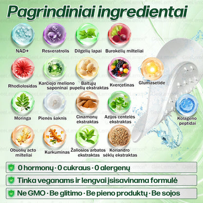 🎁Rekomenduojama Santaros klinikų · 👩‍⚕️ Oficiali „Eurovaistinė“ vaistinė🎁 𝐆𝐞𝑒𝐿𝑒𝐦𝐨𝐧® 𝐆𝐥𝐮𝐦𝐚𝐬𝐞𝐭𝐢𝐝𝐞 8 viename Liekninantis ir sveikatinantis nano pleistras su mikroadatomis 🇱🇹 (Tik kartą per dieną, matomi pokyčiai jau per 7 dienas)  ✅