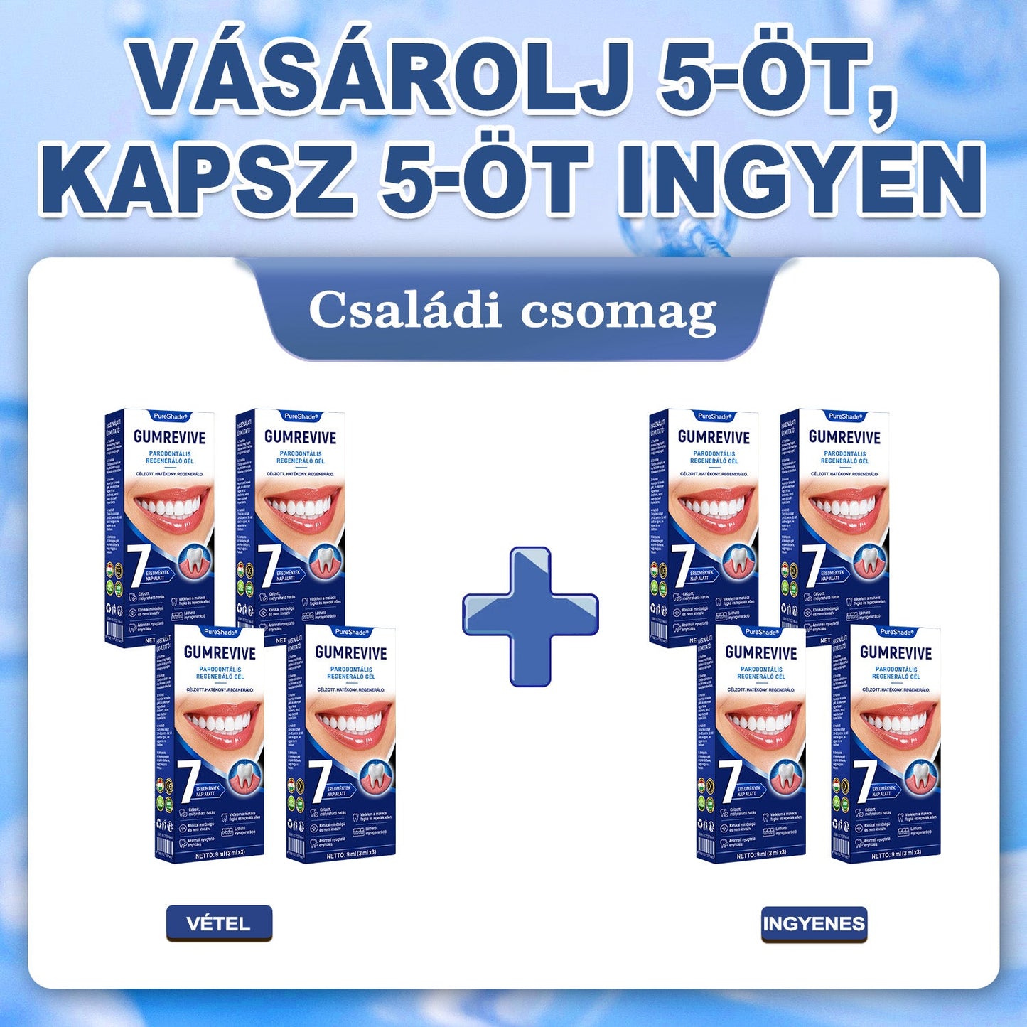 PureShade® 🦷 GumRevive Ínyregeneráló Gél – Az egészségesebb ínyért és magabiztosabb mosolyért 👍