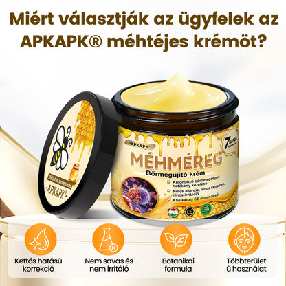 Fájdalommentesen és hatékonyan távolítja el a különböző szemölcsökety👨‍⚕️ APKAPK® Méhméreg Bőrmegújító Krém segít eltávolítani a közönséges, talpi, lapos és fonalas szemölcsöket, valamint a papillómákat