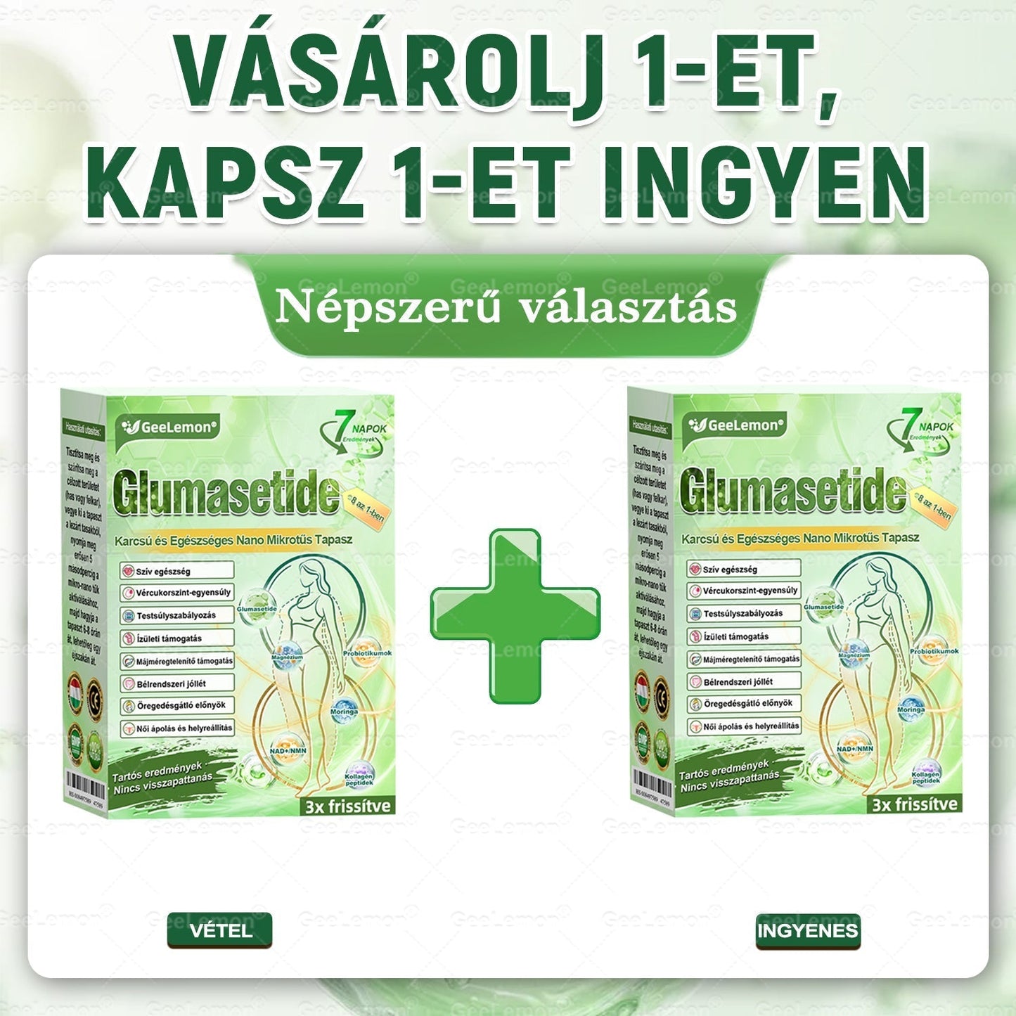 👉 Hivatalos tanúsítás🔥 Több ezer elégedett felhasználó Magyarországon| 🤍𝐆𝐞𝑒𝐿𝑒𝐦𝐨𝐧® Glumasetide 10 az 1-ben Karcsú és Egészséges Nano Mikrotűs Tapasz 🇭🇺