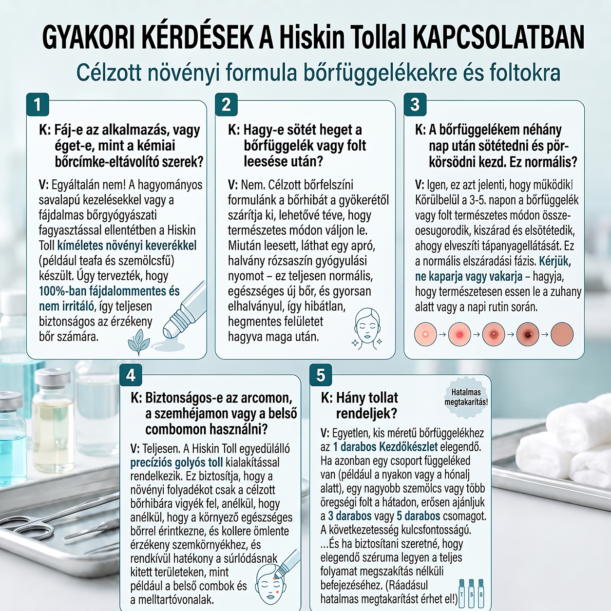 Hivatalos Márkabolt | 🚢 Hiskin® 7 napos Szemölcseltávolító Roll-on Ápoló Folyadék (Fájdalommentes rollerball technológia, hegek nélkül)