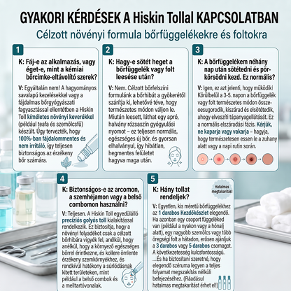 Hivatalos Márkabolt | 🚢 Hiskin® 7 napos Szemölcseltávolító Roll-on Ápoló Folyadék (Fájdalommentes rollerball technológia, hegek nélkül)