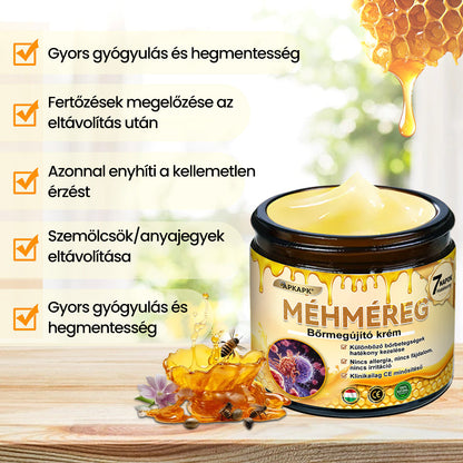 Fájdalommentesen és hatékonyan távolítja el a különböző szemölcsökety👨‍⚕️ APKAPK® Méhméreg Bőrmegújító Krém segít eltávolítani a közönséges, talpi, lapos és fonalas szemölcsöket, valamint a papillómákat