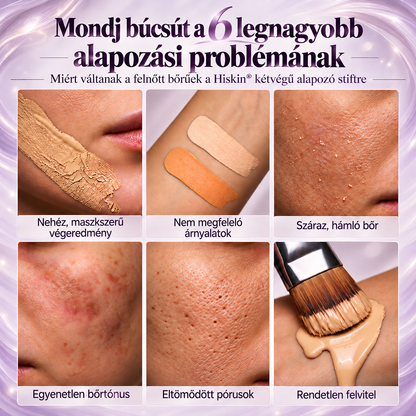 💯 AZ UTOLSÓ 2 ÓRÁBAN · 80% KEDVEZMÉNY!  Hiskin® 2 az 1-ben színváltó alapozó stift | Elfedi az öregségi foltokat, halványítja a finom ráncok láthatóságát és hidratálja a bőrt – beépített ecsettel a fiatalos, ragyogó arcbőrért!
