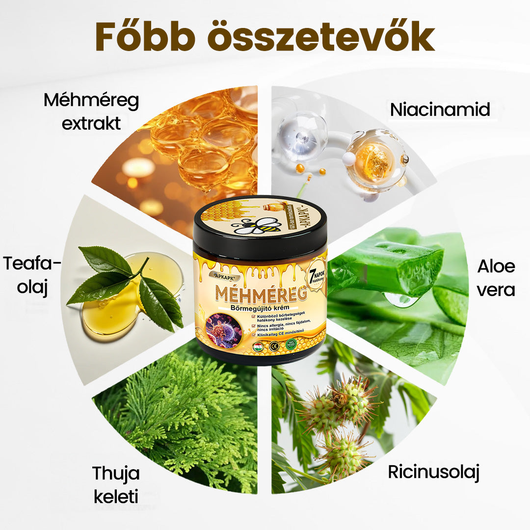 Fájdalommentesen és hatékonyan távolítja el a különböző szemölcsökety👨‍⚕️ APKAPK® Méhméreg Bőrmegújító Krém segít eltávolítani a közönséges, talpi, lapos és fonalas szemölcsöket, valamint a papillómákat