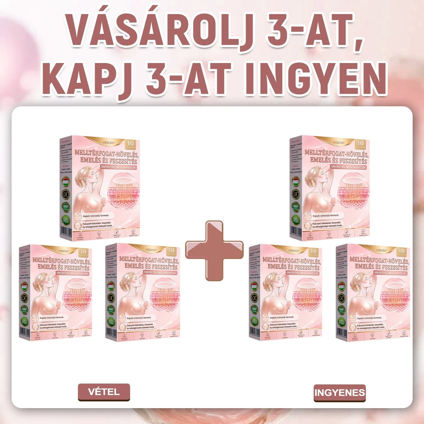 🥇HISKIN® MELLEMELŐ ÉS FESZESÍTŐ MIKROTŰS TAPASZOK