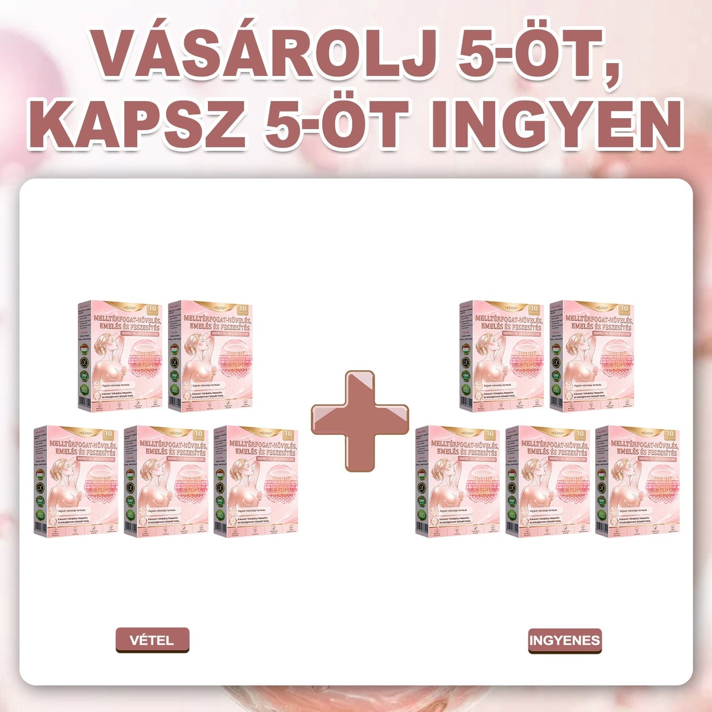 🥇HISKIN® MELLEMELŐ ÉS FESZESÍTŐ MIKROTŰS TAPASZOK