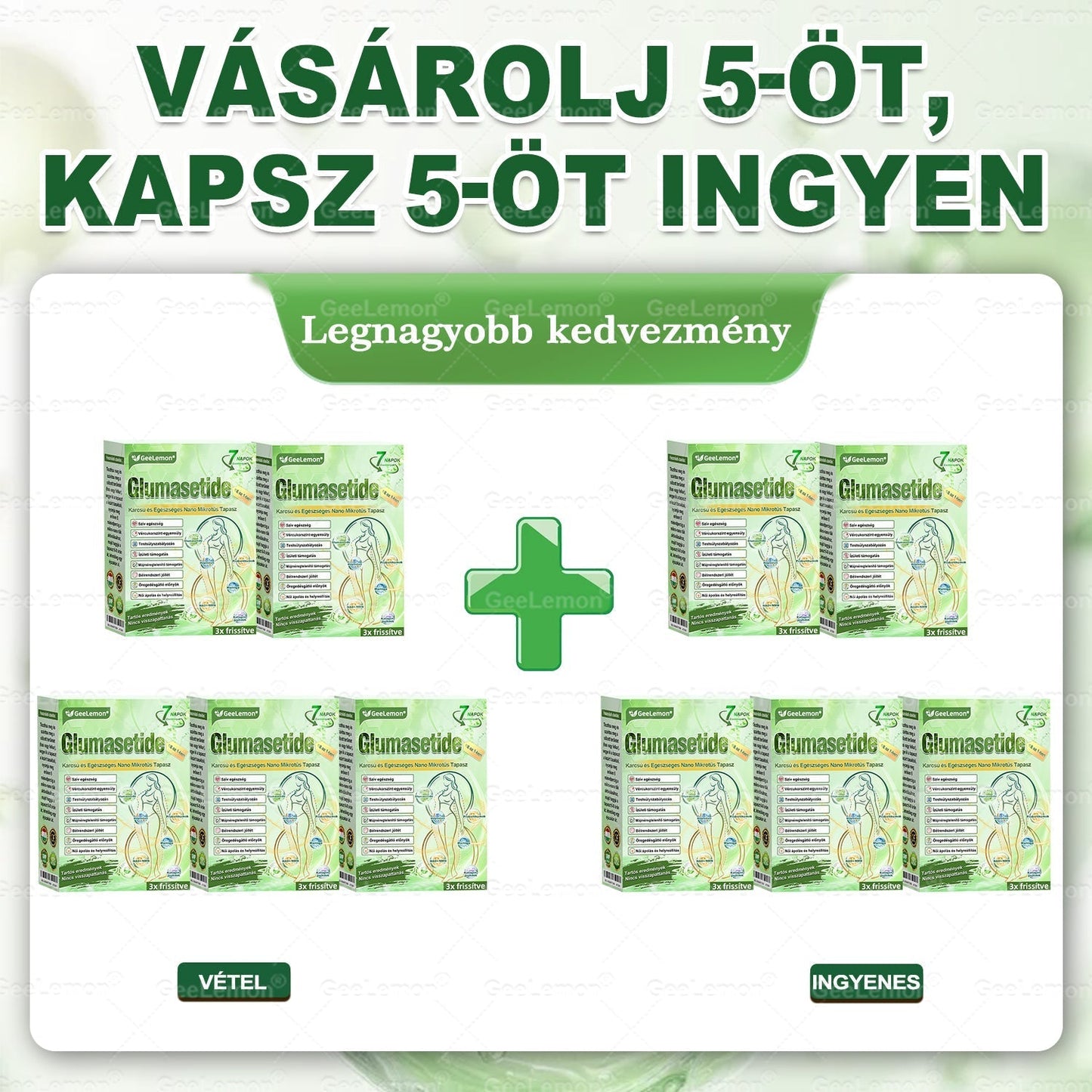 👉 Hivatalos tanúsítás🔥 Több ezer elégedett felhasználó Magyarországon| 🤍𝐆𝐞𝑒𝐿𝑒𝐦𝐨𝐧® Glumasetide 10 az 1-ben Karcsú és Egészséges Nano Mikrotűs Tapasz 🇭🇺