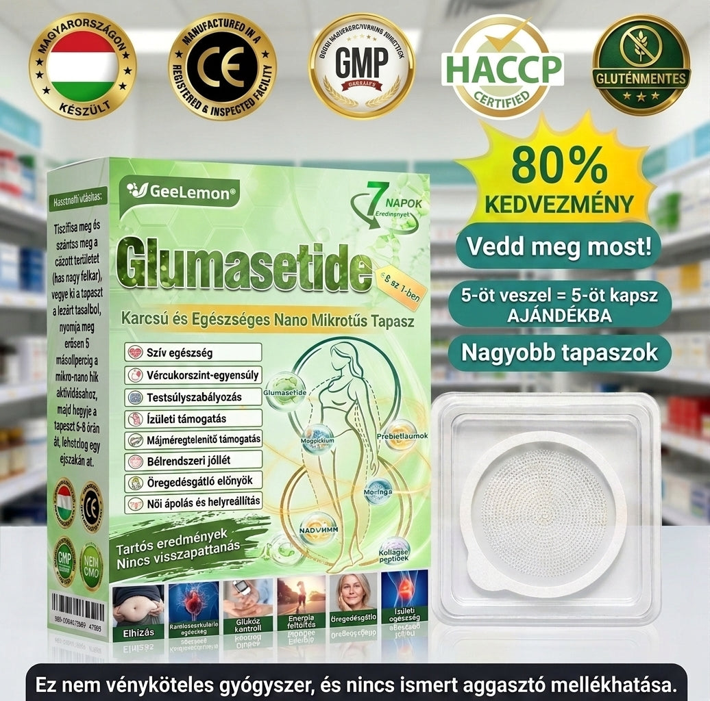 ❤️‍🔥 Hivatalos tanúsítás🔥 Több ezer elégedett felhasználó Magyarországon| 🤍𝐆𝐞𝑒𝐿𝑒𝐦𝐨𝐧® Glumasetide 10 az 1-ben Karcsú és Egészséges Nano Mikrotűs Tapasz 🇭🇺