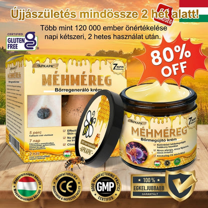 Fájdalommentesen és hatékonyan távolítja el a különböző szemölcsökety👨‍⚕️ APKAPK® Méhméreg Bőrmegújító Krém segít eltávolítani a közönséges, talpi, lapos és fonalas szemölcsöket, valamint a papillómákat